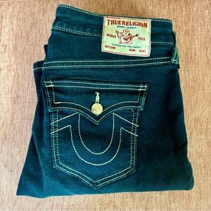 True religion Jennie curvy mid rise super skinny jeans full length